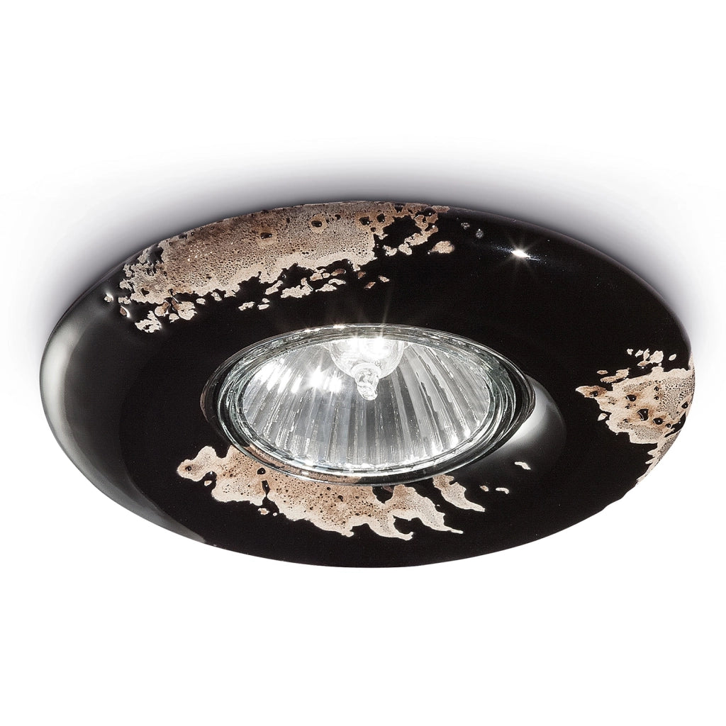 Spot Vintage Ceramica Nera 1 Luce Gu10 11Cm