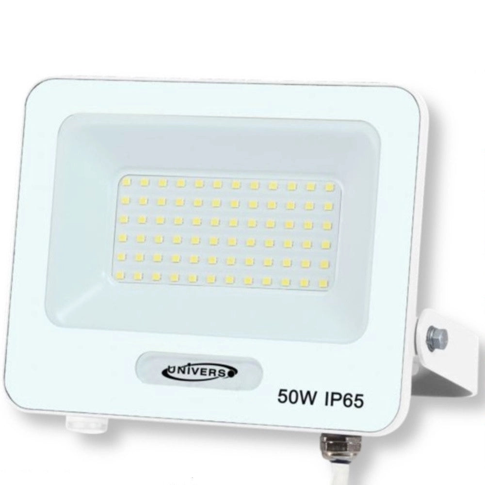 Trade Shop - Faro Proiettore Smd Led Floodlight 50 W Slim Ip65 Luce 3000k 4000k 6500k Ek05-50w - Bianco-bianco Caldo      -