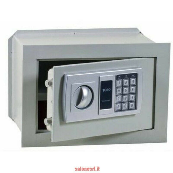 CASSAFORTE A MURO ELETTRONICA TORO 36X20X24 SPESSORE MM.6 DA INCASSO BLINDATA