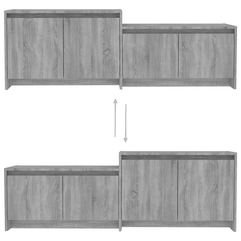 Mobile TV | Armadietto TV | Mobile Porta TV Grigio Sonoma 146,5x35x50 cm in Truciolato