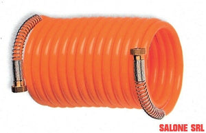 TUBO SPIRALATO IN POLIAMMIDE CON RACCORDI MM.8X10 DA MT.10 PER ARIA COMPRESSA