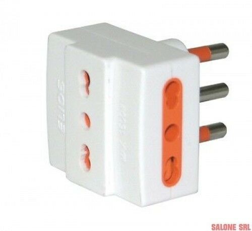 ADATTATORE TRIPLO USO 16A + T , 3 PRESE BIPASSO,CLASSE DI PROTEZIONE IP20