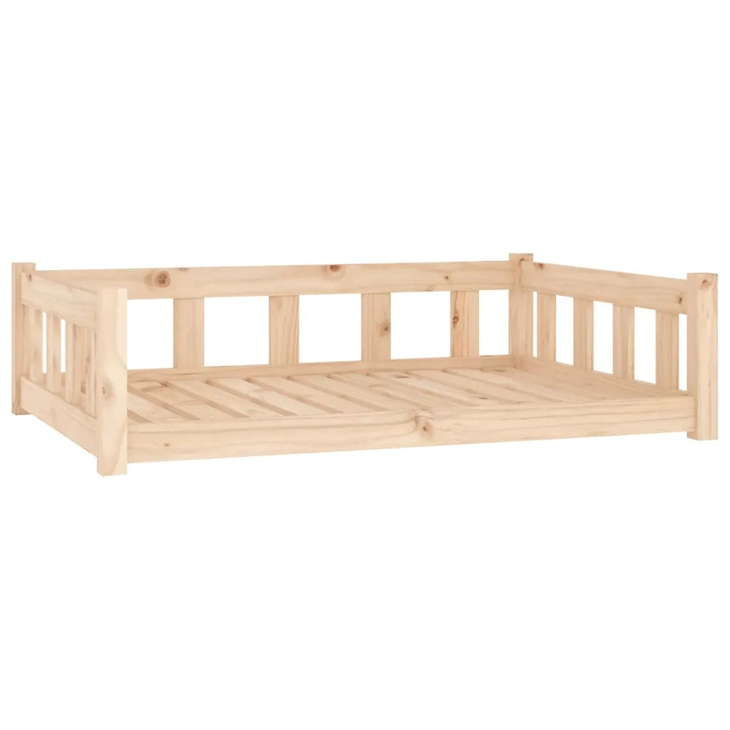 Letto per cani 105,5x75,5x28 cm in legno massello di pino 833257
