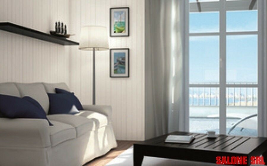 DOGA DI RIVESTIMENTO MURALE 10 pz. PVC CM 260X10X1 BIANCO