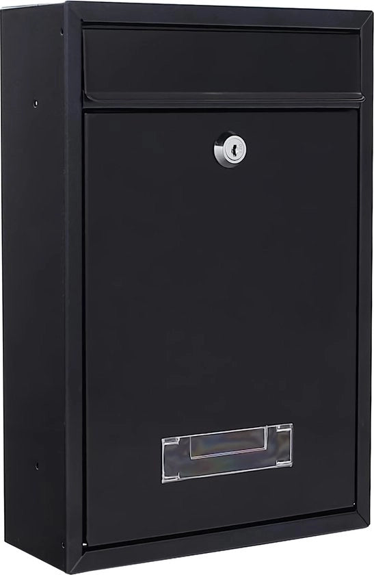 Bussola postale in acciaio antracite, bussola postale, postino, bussola postale piccola, etichetta nome