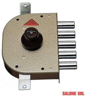 SERRATURA TRIPLICE DI SICUREZZA ANTIFURTO CON CILINDRO A POMPA CR ART.3800