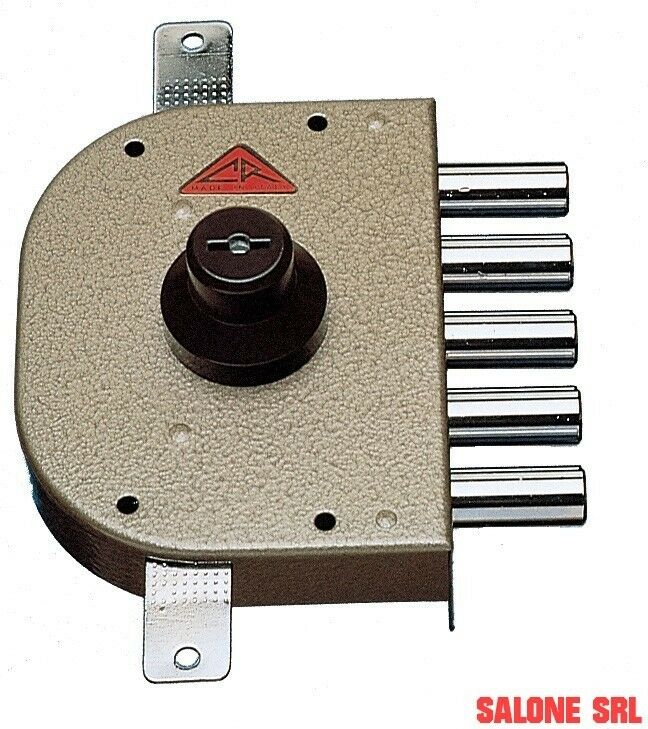 SERRATURA TRIPLICE DI SICUREZZA ANTIFURTO CON CILINDRO A POMPA CR ART.3800