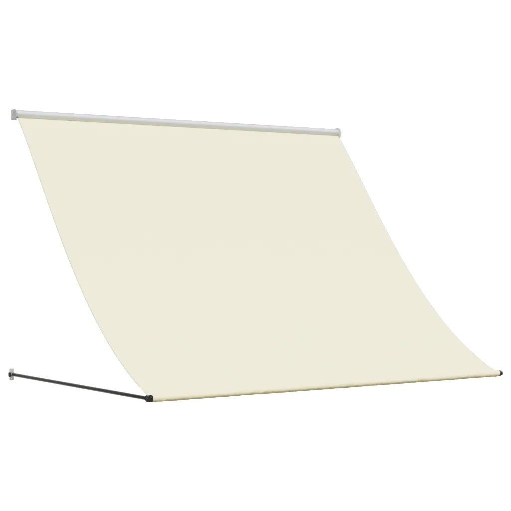 Tenda da Sole Retrattile Crema 200x150 cm in Tessuto e Acciaio
