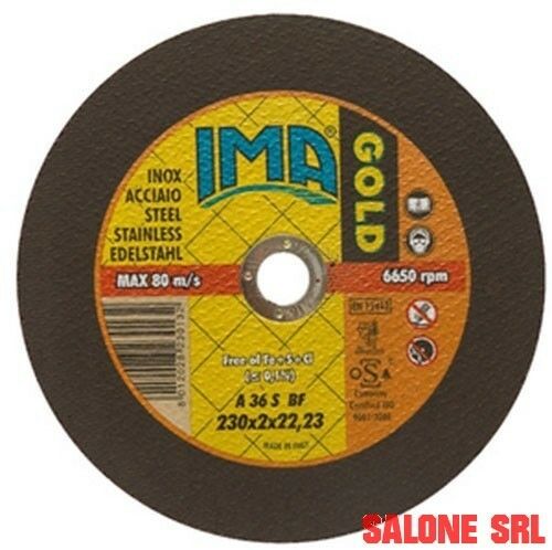 DISCO ABRASIVO IMA 50PZ TAGLIO INOX 230X2,0  MOLA ABRASIVA