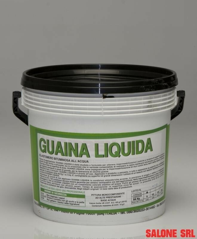 GUAINA LIQUIDA RESINOSA COLORE BIANCO KG.5