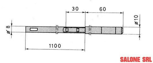 KIT ASTE CISA ART.06415.00 PER SERRATURE CISA ART.57215-57255