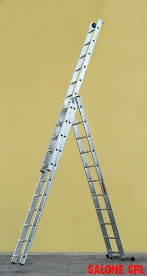 SCALA COMBINATA VENUS IN ALLUMINIO 3 ELEMENTI 13 GRADINI 390/920 CM.