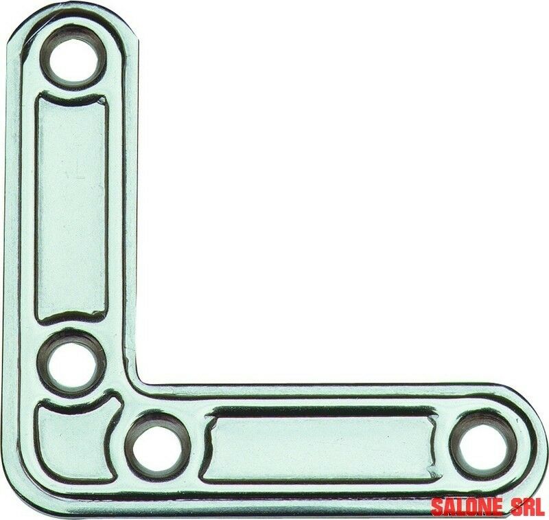 PIASTRA INOX ANGOLARE DI RINFORZO ART.153 MM.40X40 CONF.20 PEZZI