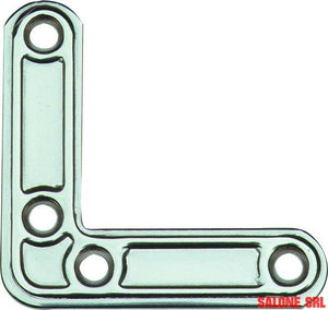 PIASTRA INOX ANGOLARE DI RINFORZO ART.153 MM.40X40 CONF.20 PEZZI