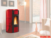 TERMOSTUFA A PELLET STUFA NORDICA EXTRAFLAME mod. ISIDE IDRO 20 kW Bordeaux