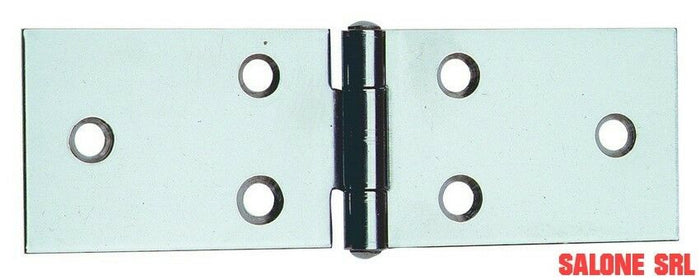 CERNIERA INOX LUNGA ART.122IN MM.80H(40+40)X31 PERNO FISSO 12 PZ.