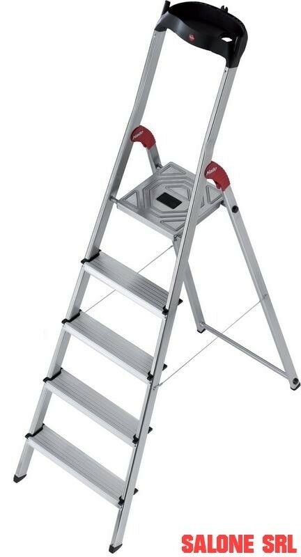 SCALA A LIBRETTO IN ALLUMINIO HAILO L60 GRADINI 5