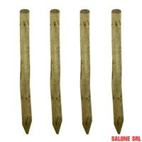 PALO TONDO A PUNTA PZ.4 RECINZIONI STACCIONATE CM.8X250H PINO IMPREGNATO