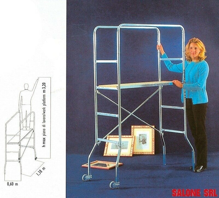 MINI PONTEGGIO TRABATTELLO TRIO CM.145