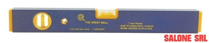 LIVELLA A 2 BOLLE MOD. GWP-95A CM.80 IN LEGA LEGGERA ANTIURTO,BOLLE A BOTTE