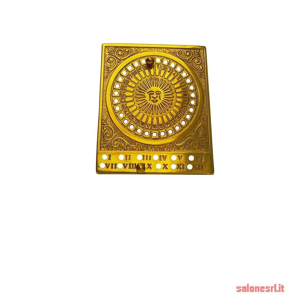CALENDARIO UNIVERSALE OTTONE DA TAVOLO ART.2074