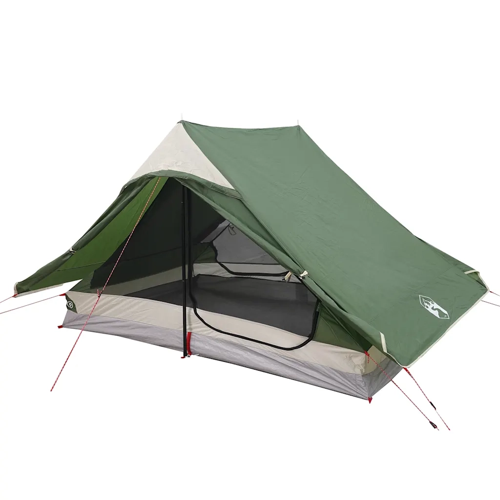 Tenda da Campeggio per 2 Persone-Tenda per Escursionismo Verde Impermeabile 204664