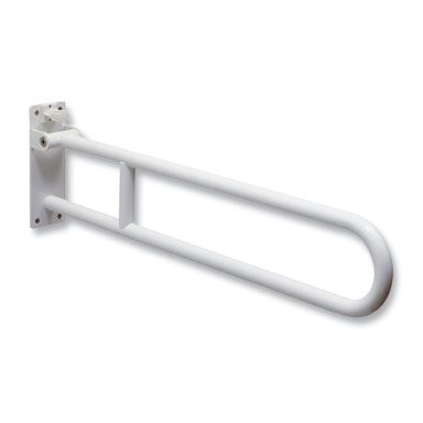 Barra di sostegno ribaltabile per bagno disabili (rinforzata) - Misura: 85 cm (con porta carta igienica)