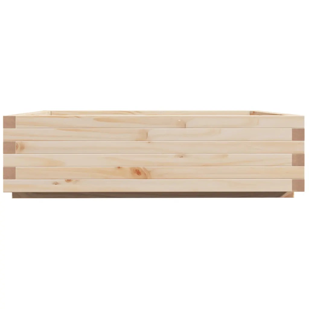 Fioriera da Giardino 90x90x26,5 cm in Legno Massello di Pino 847313