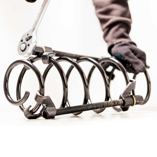 Set 4 pz. 370mm (14,6") Compressore molle sospensioni con estrattore per giunti sferici