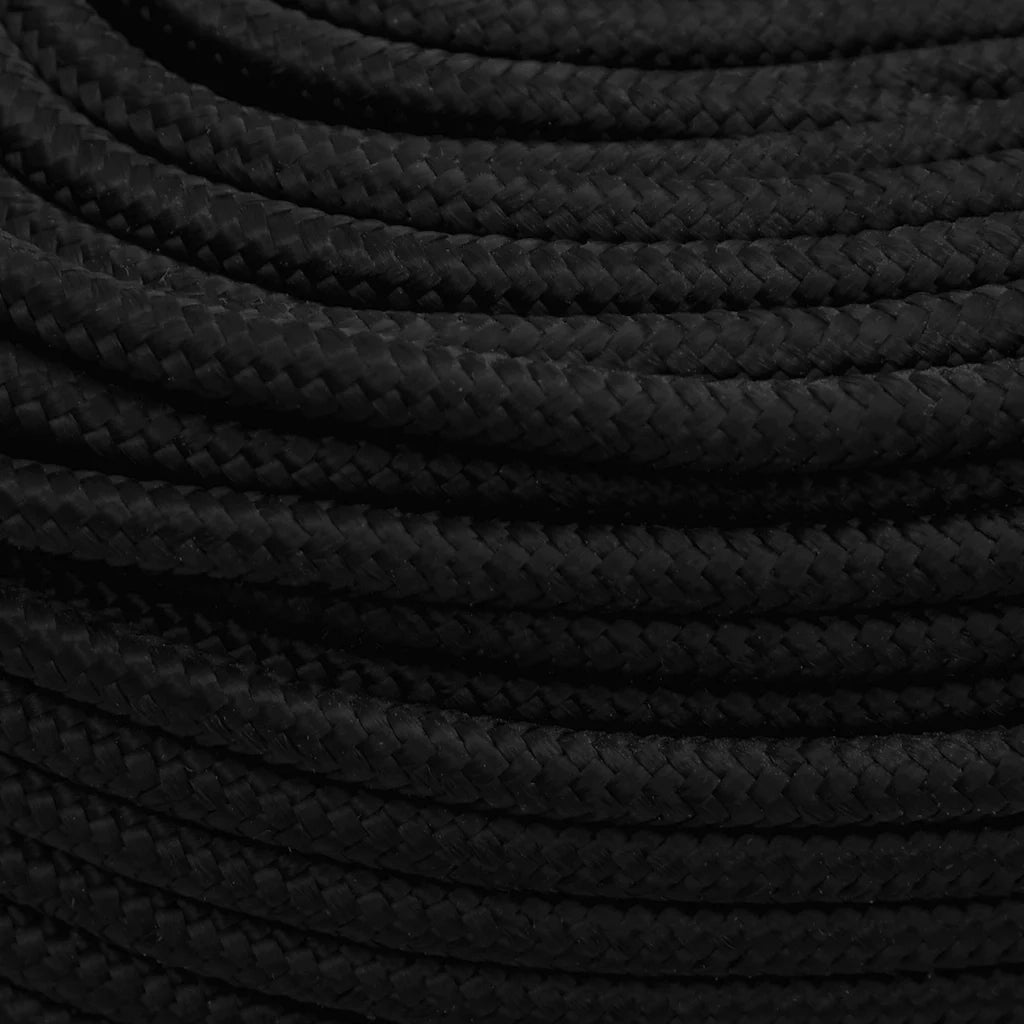 Corda da Lavoro Nera 6 mm 500 m in Poliestere