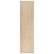 Tappeto da salotto rettangolare jacquard, 80 x 300 cm a pelo corto beige Stile Moderno