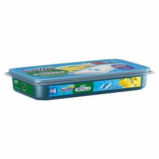 24 x Pannelli di pulizia per pavimento - 10 fogli - Navulli per pavimento - Pulizia pavimento - Asciugamani per pulizia pavimento - Odore di limone - Risoluzione di sporco