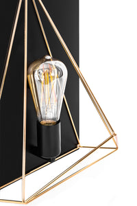 Lampada Da Parete Vetrata APP1095-1W Black