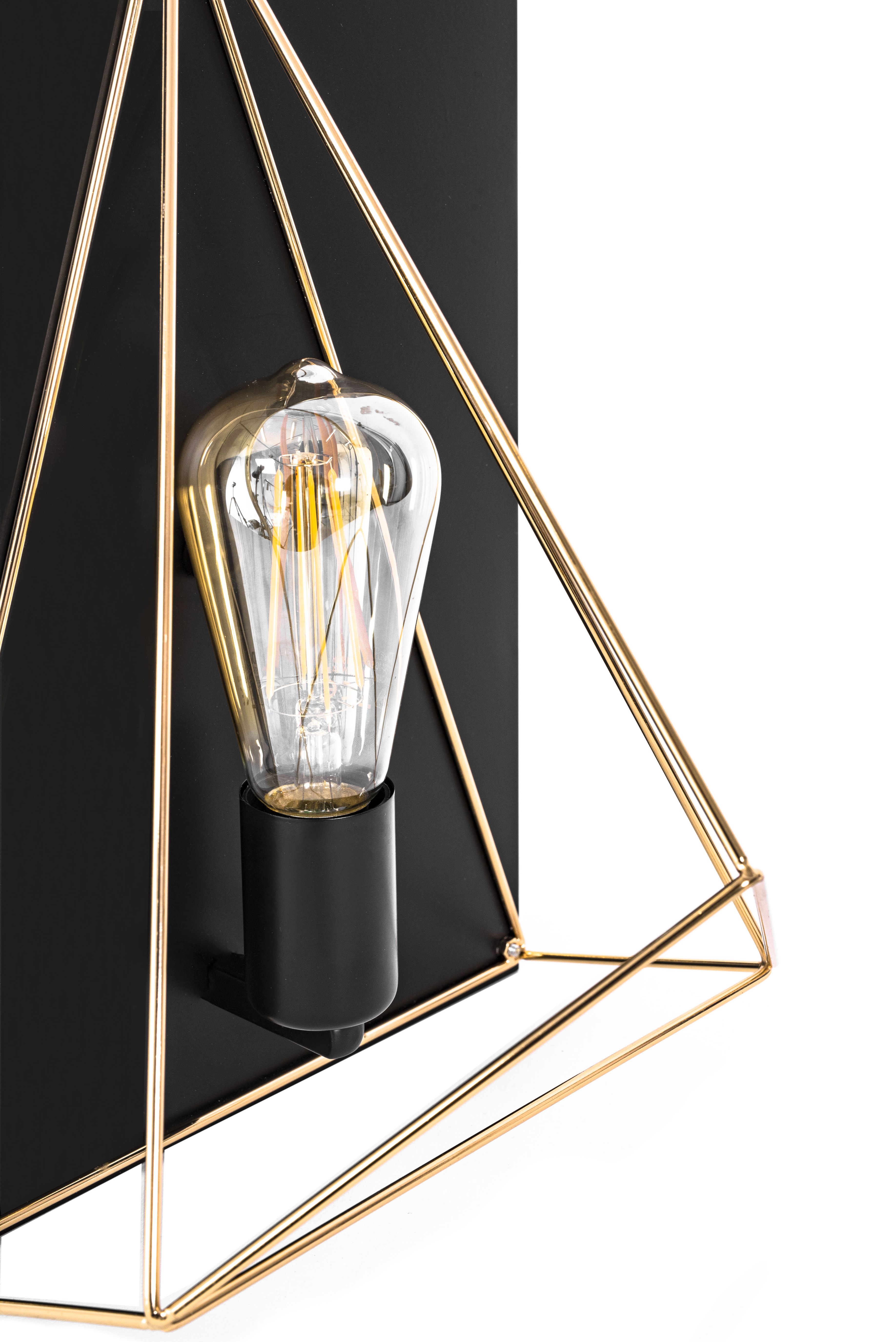 Lampada Da Parete Vetrata APP1095-1W Black