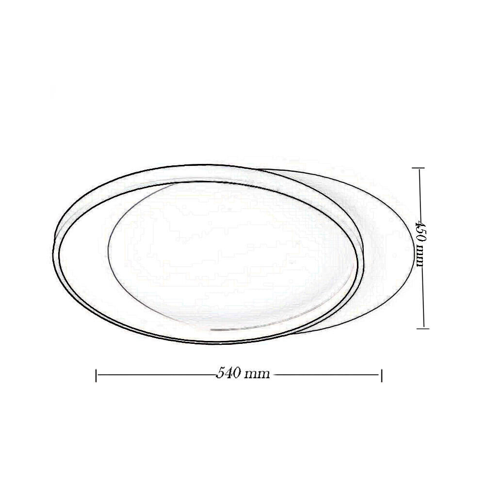 Plafoniera da soffitto design moderno rotonda da 36 watt tre colorazione di luce