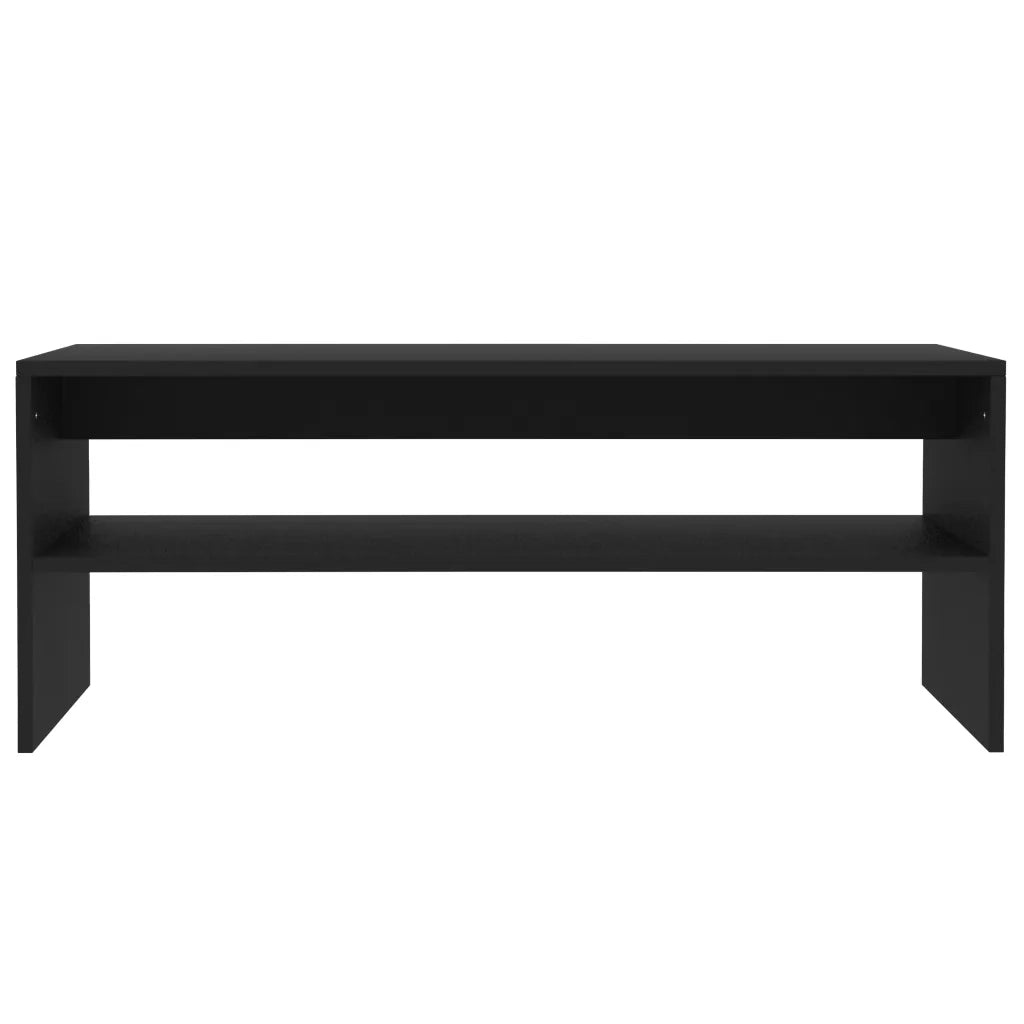 Tavolino da Salotto Nero 100x40x40 cm in Legno Multistrato 800127