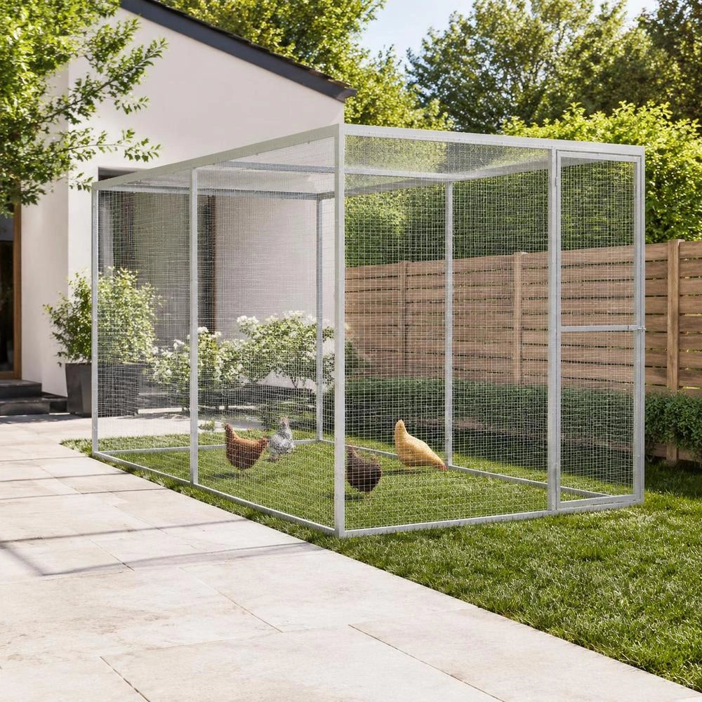 Cat Cage 3x1.5x1.5 M Galvanized Steel