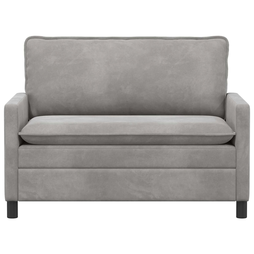 Divano Grigio Chiaro 126 x 81 x 87,5 cm Velluto