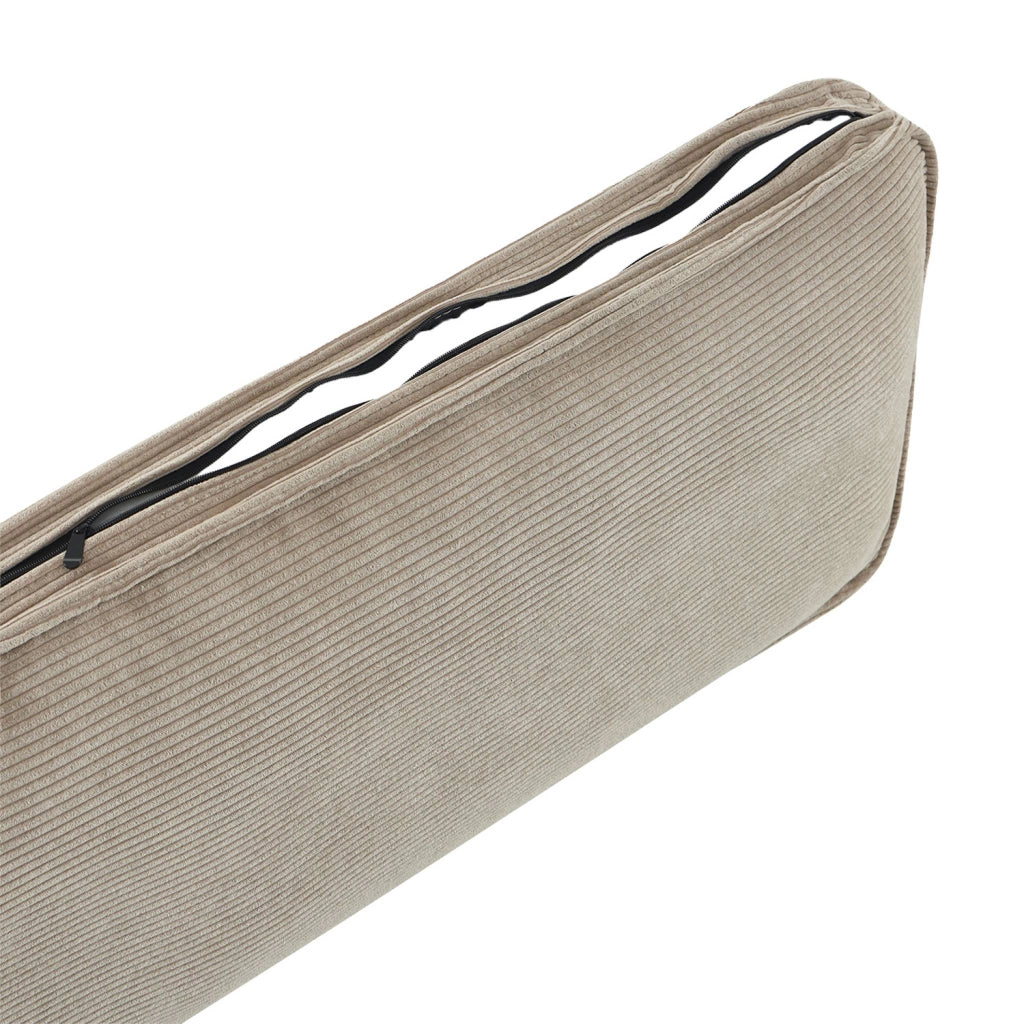 Divano letto in velluto a coste,  3 posti, beige