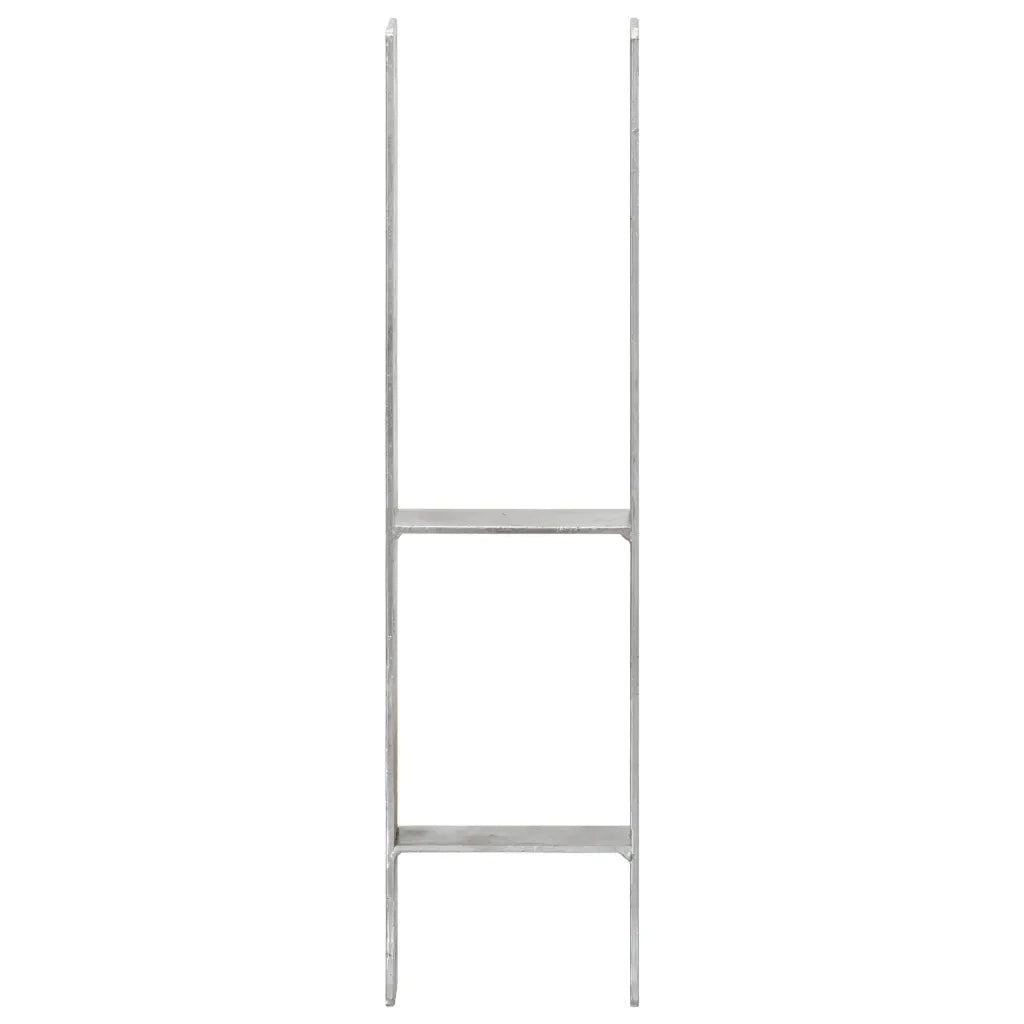 Picchetti per Recinzione 6 pz Argento 14x6x60cm Acciaio Zincato 145309