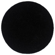 Tovagliette 4 pz Nero Neutro 38 cm Rotonde in Cotone 133844
