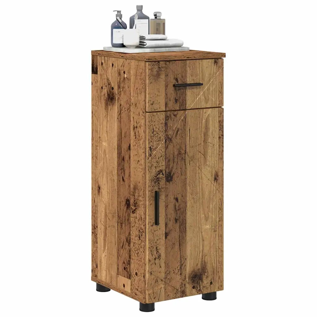 Mobile da Bagno con cassetto Legno vecchio 30 x 35 x 80 cm