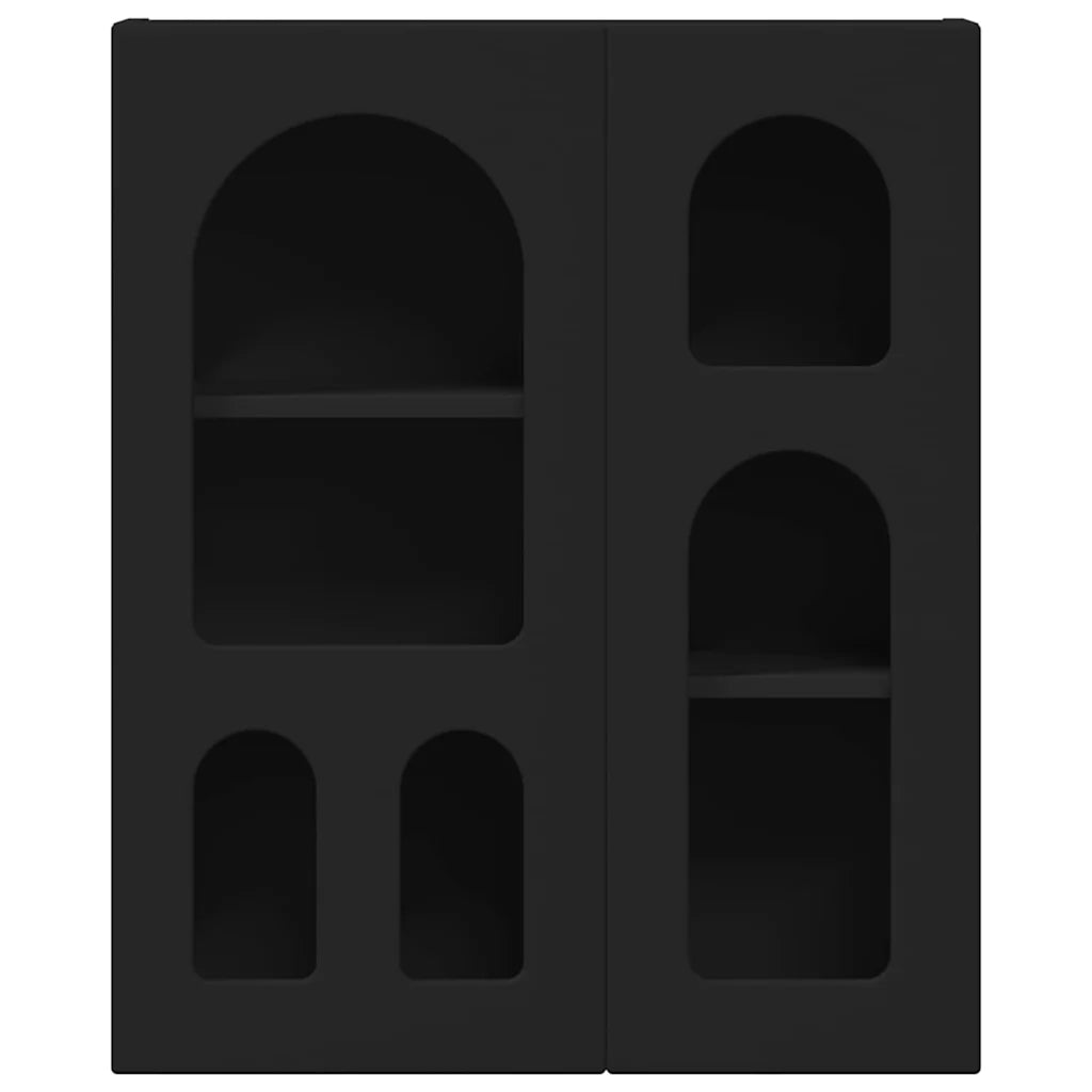 Armadio pensile con lo scaffale ELST Nero 59 x 20 x 71,5 cm 891355