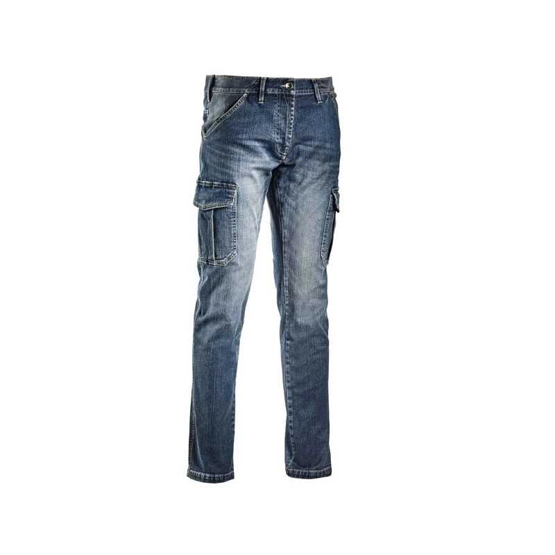 Pantalone Jeans Blu W. L Cargo Stone Diadora