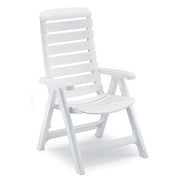 Poltrona pieghevole CLEOPATRA da giardino in resina by Scab - Poltrona Pieghevole Cleopatra Da Giardino In Resina By Scab Colore Bianco Colore: Bianco, Materiale: resina