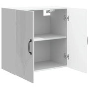 Armadietto a Muro | Mobiletto a muro Bianco Lucido 59 x 31 x 60 cm