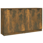 Credenze 2 pz | Madia | Buffet da pranzo | Armadio da pranzo Rovere Fumo 60x30x70 cm in Legno Multistrato