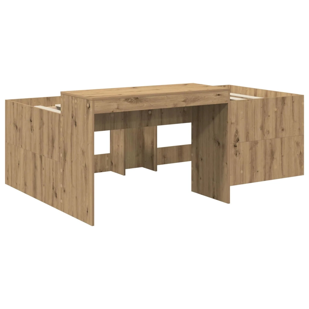 Letto alto per bambini con scrivania Rovere Artigianale 3422658