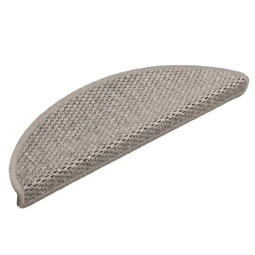 vidaXL Tappeti Autoadesivi Scale Aspetto Sisal 30 pz 56x17x3cm Argento