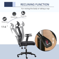 Sedia Poltrona Direzionale da Ufficio in Tessuto Nero